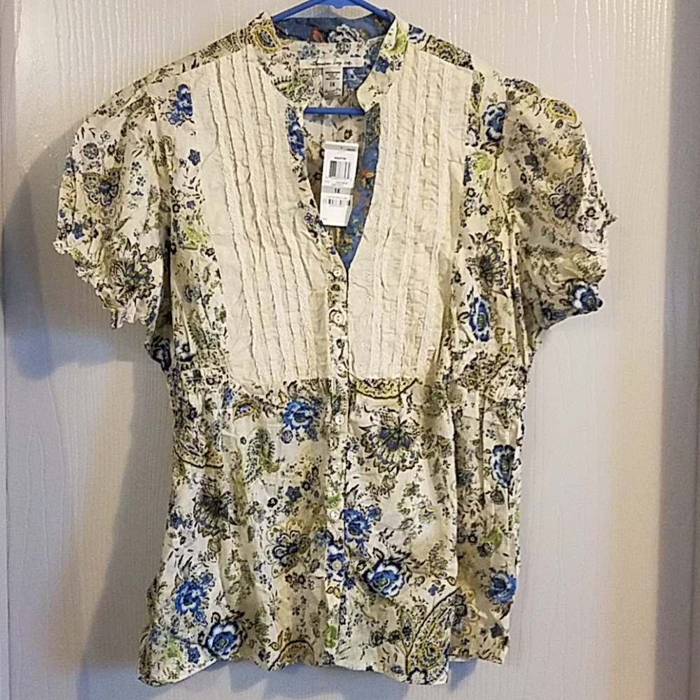 NEW American Rag brand  Plus size blouse 1X NEW WITH TAGS